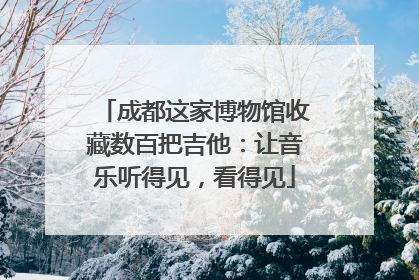 成都这家博物馆收藏数百把吉他：让音乐听得见，看得见