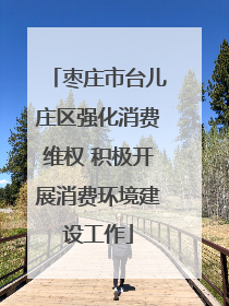 枣庄市台儿庄区强化消费维权 积极开展消费环境建设工作