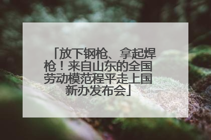 放下钢枪、拿起焊枪！来自山东的全国劳动模范程平走上国新办发布会
