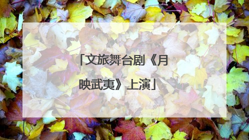 文旅舞台剧《月映武夷》上演