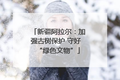 新疆阿拉尔：加强古树保护 守好“绿色文物”