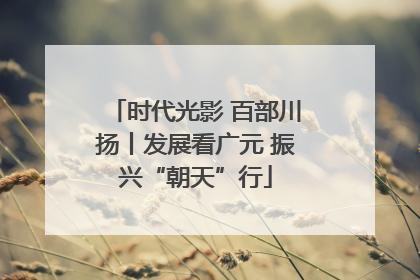 时代光影 百部川扬丨发展看广元 振兴“朝天”行