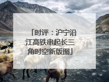 时评：沪宁沿江高铁串起长三角时空新版图