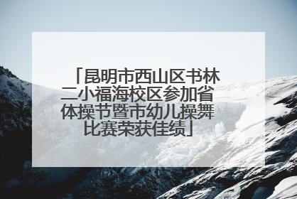昆明市西山区书林二小福海校区参加省体操节暨市幼儿操舞比赛荣获佳绩