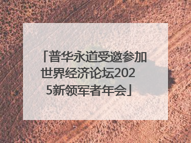 普华永道受邀参加世界经济论坛2025新领军者年会