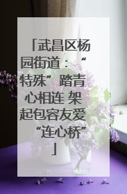 武昌区杨园街道：“特殊”踏青心相连 架起包容友爱“连心桥”