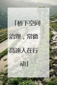 桥下空间治理，常德高速人在行动