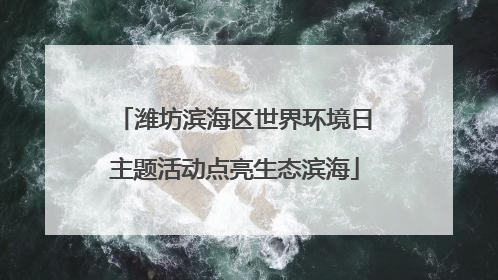 潍坊滨海区世界环境日主题活动点亮生态滨海