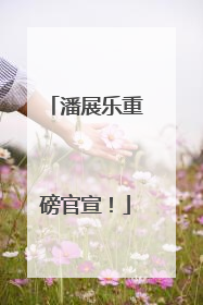 潘展乐重磅官宣！