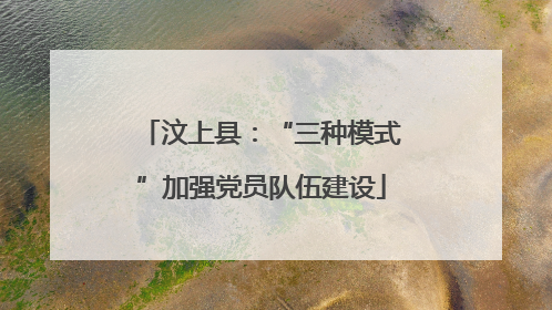 汶上县：“三种模式”加强党员队伍建设