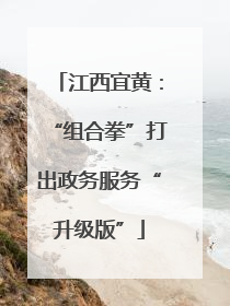 江西宜黄：“组合拳”打出政务服务“升级版”