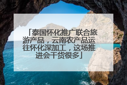 泰国怀化推广联合旅游产品，云南农产品运往怀化深加工，这场推进会干货很多