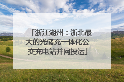 浙江湖州：浙北最大的光储充一体化公交充电站并网投运