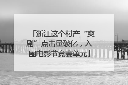 浙江这个村产“爽剧”点击量破亿，入围电影节竞赛单元