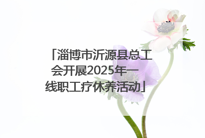 淄博市沂源县总工会开展2025年一线职工疗休养活动