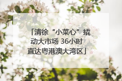 清徐“小菜心”撬动大市场 36小时直达粤港澳大湾区