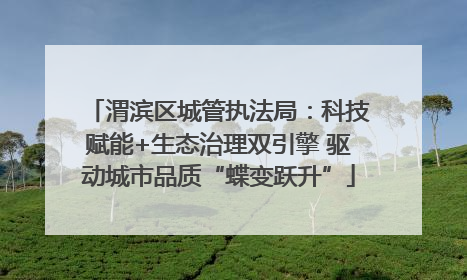 渭滨区城管执法局：科技赋能+生态治理双引擎 驱动城市品质“蝶变跃升”