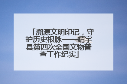 溯源文明印记，守护历史根脉——靖宇县第四次全国文物普查工作纪实