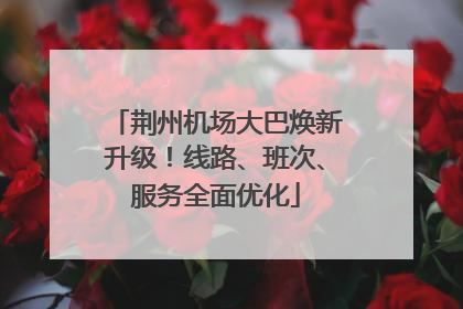 荆州机场大巴焕新升级！线路、班次、服务全面优化