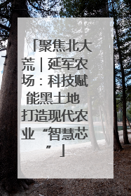 聚焦北大荒｜延军农场：科技赋能黑土地 打造现代农业“智慧芯”
