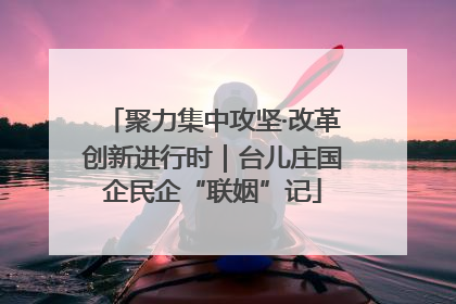 聚力集中攻坚·改革创新进行时｜台儿庄国企民企“联姻”记