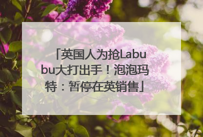 英国人为抢Labubu大打出手！泡泡玛特：暂停在英销售