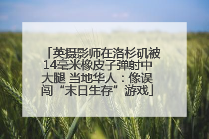英摄影师在洛杉矶被14毫米橡皮子弹射中大腿 当地华人：像误闯“末日生存”游戏