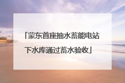 蒙东首座抽水蓄能电站下水库通过蓄水验收