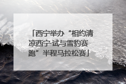 西宁举办“相约清凉西宁·试与雪豹赛跑”半程马拉松赛