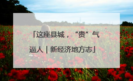 这座县城，“贵”气逼人｜新经济地方志