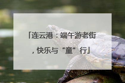 连云港：端午游老街，快乐与“童”行