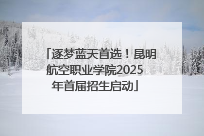 逐梦蓝天首选！昆明航空职业学院2025年首届招生启动