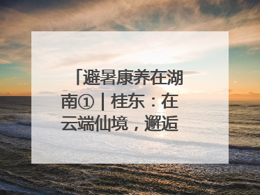 避暑康养在湖南①｜桂东：在云端仙境，邂逅一场清凉之约