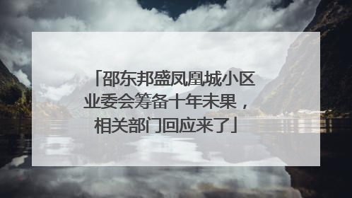 邵东邦盛凤凰城小区业委会筹备十年未果，相关部门回应来了