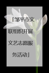 邹平市文联组织开展文艺志愿服务活动