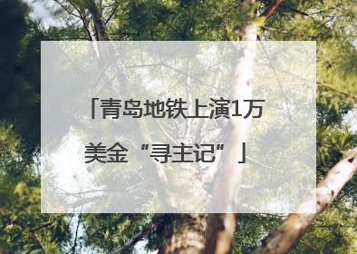 青岛地铁上演1万美金“寻主记”