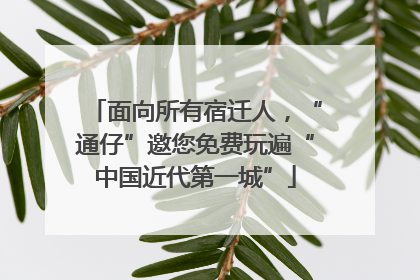 面向所有宿迁人，“通仔”邀您免费玩遍“中国近代第一城”
