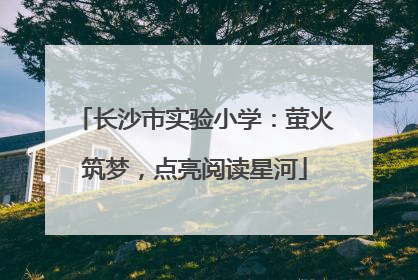 长沙市实验小学：萤火筑梦，点亮阅读星河