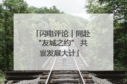 闪电评论｜同赴“友城之约” 共襄发展大计