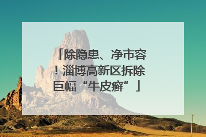 除隐患、净市容！淄博高新区拆除巨幅“牛皮癣”