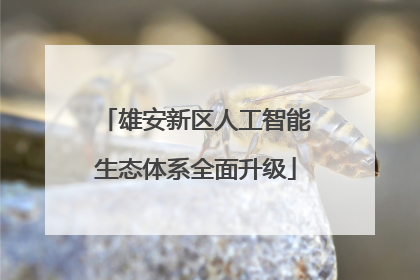 雄安新区人工智能生态体系全面升级