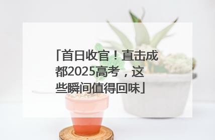 首日收官！直击成都2025高考，这些瞬间值得回味