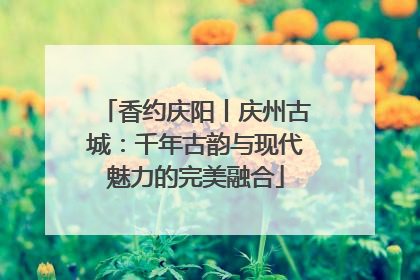 香约庆阳丨庆州古城：千年古韵与现代魅力的完美融合