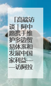 高端访谈｜阿中愿携手维护多边贸易体系和发展中国家利益——访阿拉伯议会议长亚马希