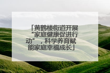 黄鹤楼街道开展“家庭健康促进行动”，科学养育赋能家庭幸福成长