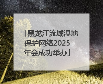 黑龙江流域湿地保护网络2025年会成功举办