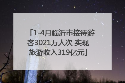 1-4月临沂市接待游客3021万人次 实现旅游收入319亿元