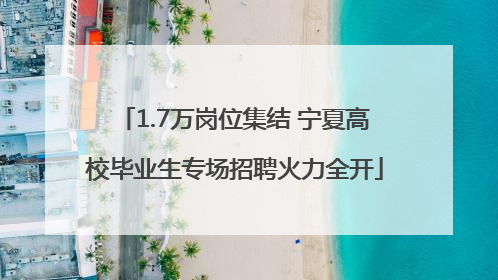 1.7万岗位集结 宁夏高校毕业生专场招聘火力全开