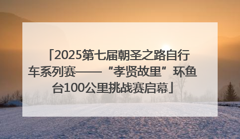 2025第七届朝圣之路自行车系列赛——“孝贤故里”环鱼台100公里挑战赛启幕