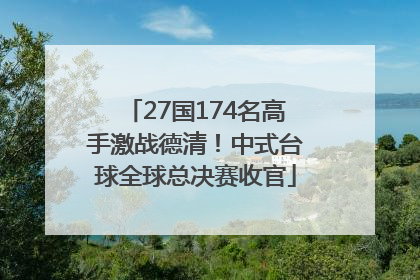 27国174名高手激战德清！中式台球全球总决赛收官